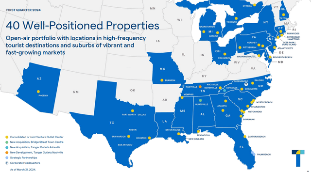 A map of the united states with blue and yellow dots Description automatically generated