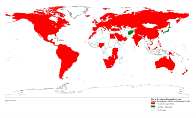 Global Map of Monster Beverage Energy Drinks